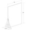 Azar Displays 30" x 40" Single Leg Partition Shield, PK2 179896-187 - alternate 2
